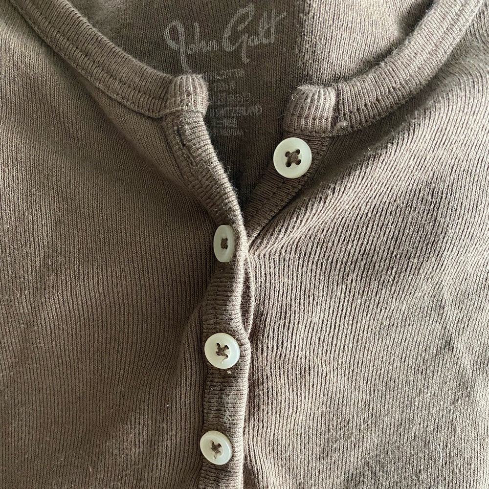 brown long sleeve top from brandy Melville